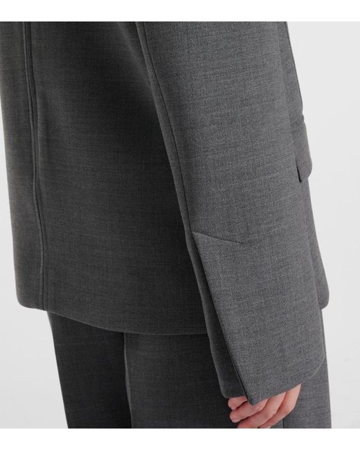 Totême Gray Round-Neck Top