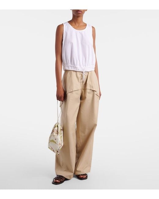 Loewe Metallic Paula's Ibiza Printed Canvas Pouch