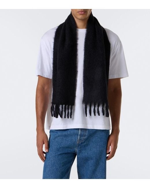 Sciarpa Creana di The Row in Black da Uomo