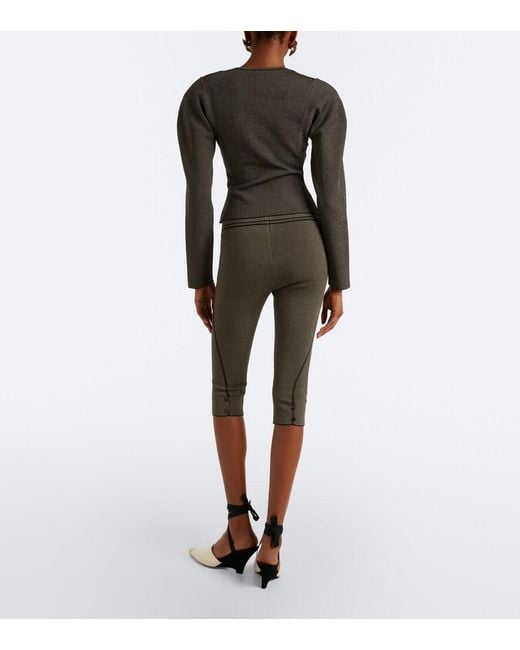 Jacquemus Gray Sera Capri Pants
