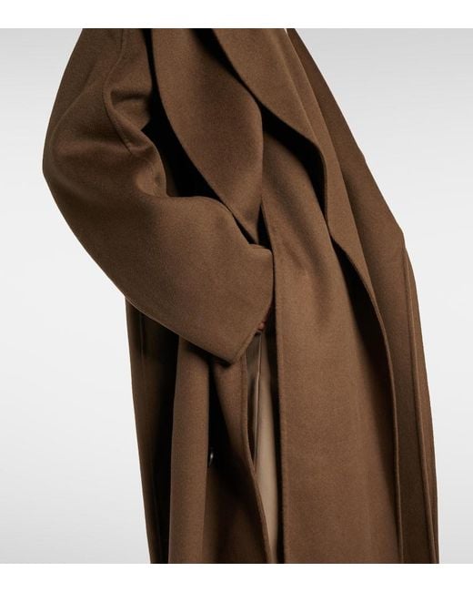 Rohe Brown Scarf-Detail Wool Coat