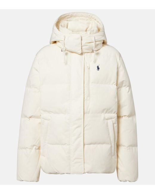Polo Ralph Lauren Natural Logo Quilted Down Jacket