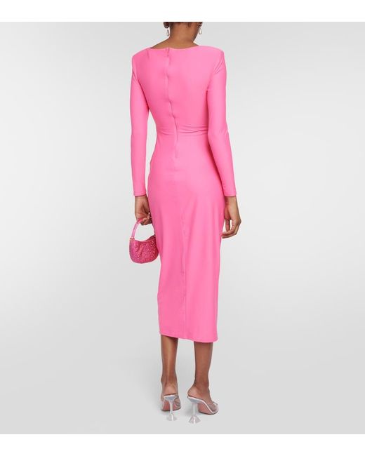 Self-Portrait Pink Mini Dress With Cutouts