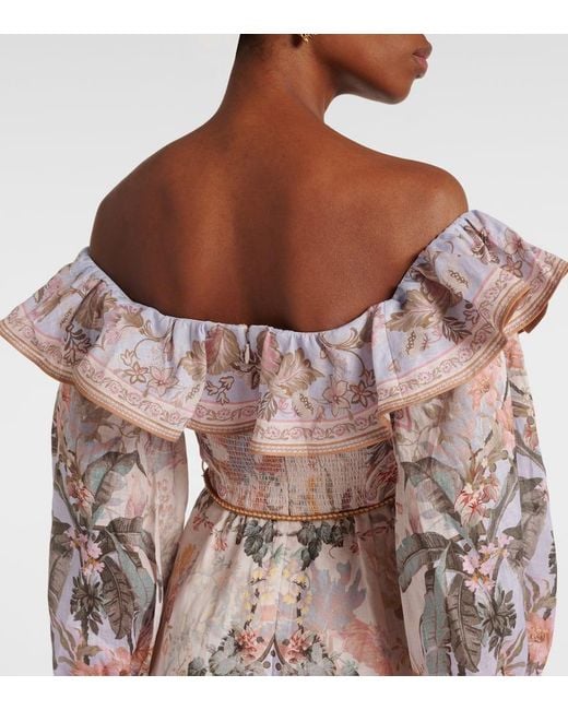 Vestido de Wylie Midi Zimmermann de color Multicolor