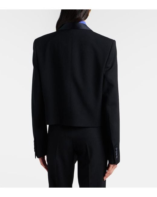 Tom Ford Black Silk-Trimmed Wool Blazer