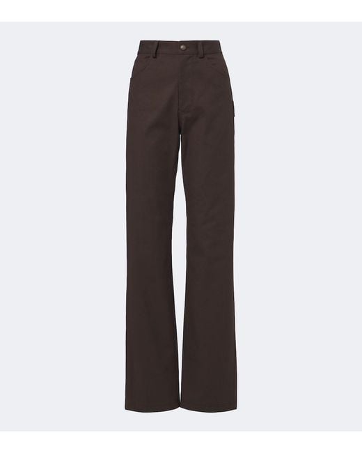 Altuzarra Brown Mills Cotton Straight Pants
