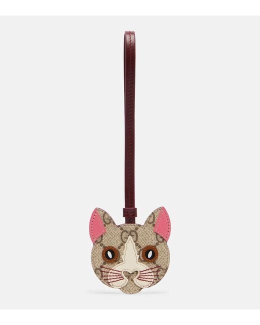 Gucci Multicolor Gg Canvas Leather Bag Charm