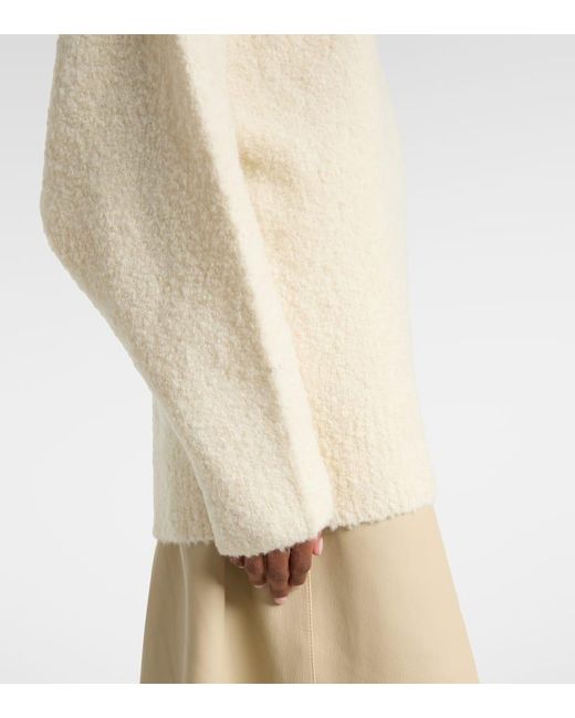 Totême  Natural Alpaca And Wool-Blend Turtleneck Sweater