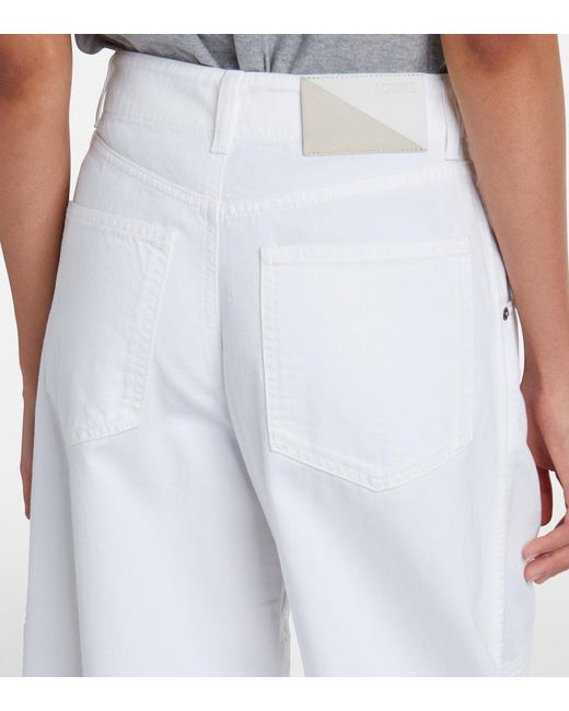 Loewe White Barrel-Leg Jeans