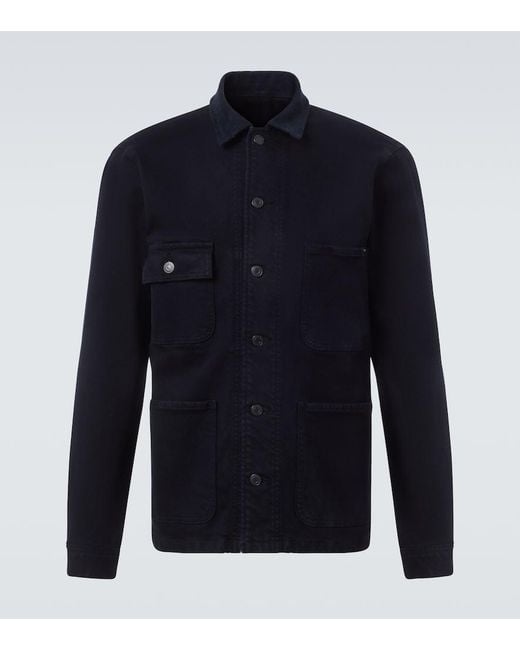 Tom Ford Blue Denim Overshirt for men