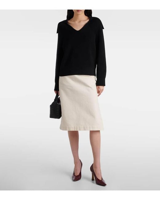 Borsa A Spalla Wallace Mini di Bottega Veneta in Black