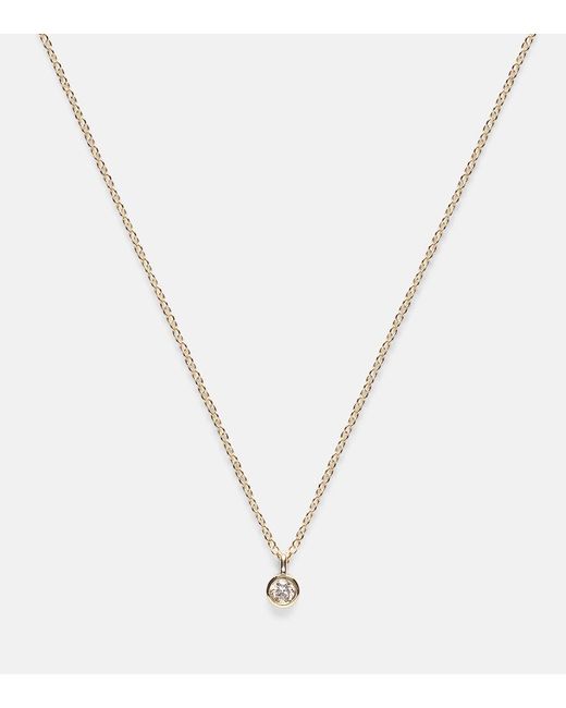 STONE AND STRAND Blue Essential 14Kt Choker With Diamonds