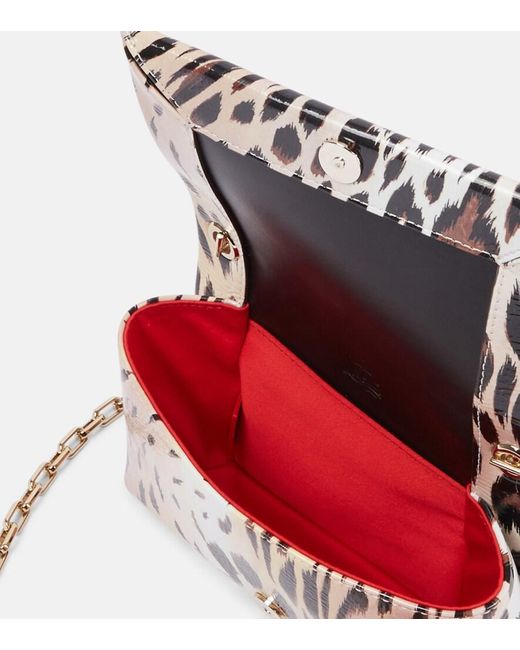 Christian Louboutin Multicolor Loubi54 Clutch Gigi Silk-Satin Clutch Bag
