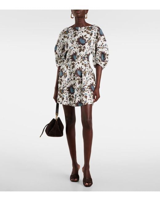 Faithfull The Brand Multicolor Lowen Linen Minidress