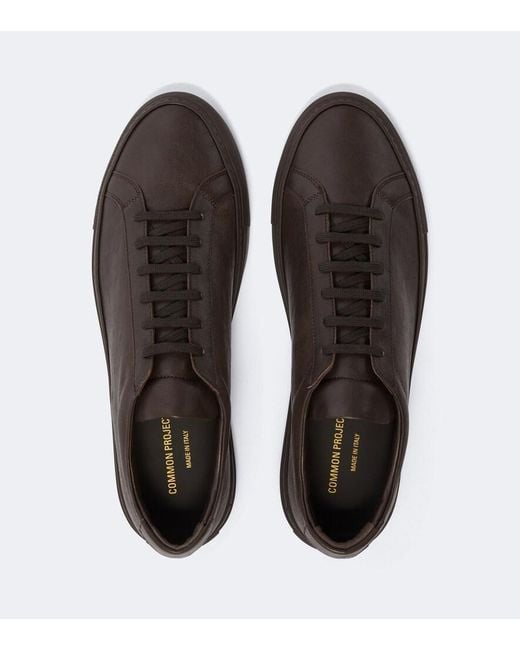 Common Projects Brown Original Achilles Leather Sneakers for men
