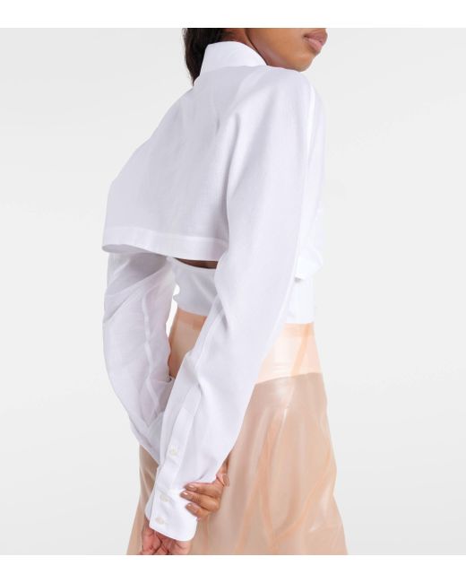 Alaïa White Cotton Bodysuit
