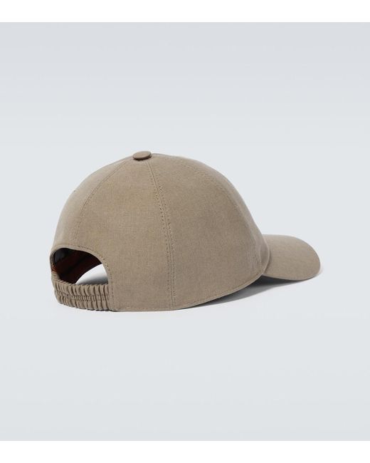Cappello Da Baseball di Zegna in Natural da Uomo