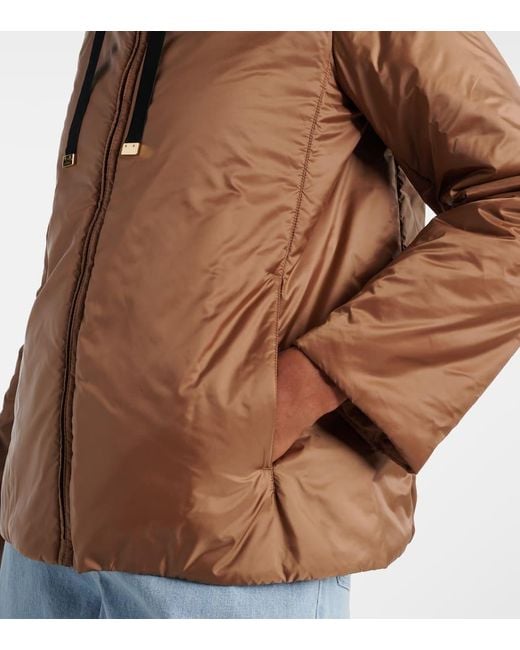 Max Mara Brown Wattierte Jacke The Cube Greenh