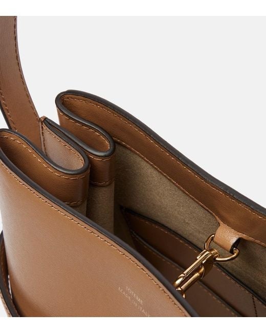 Totême  Brown Leather Bucket Bag