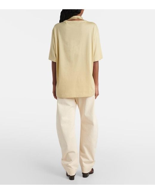 Lemaire Natural Foulard Cotton Jersey T-Shirt