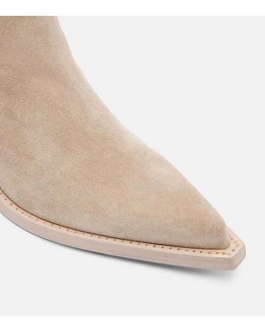 Paris Texas Natural Dallas 60 Suede Ankle Boots