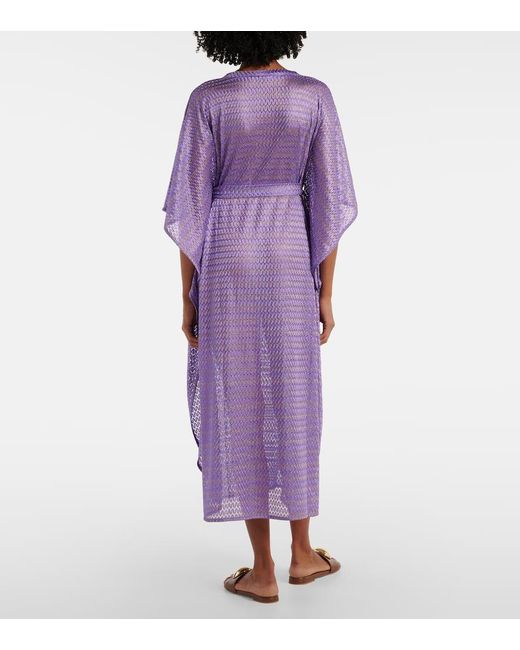 Melissa Odabash Purple June Kaftan