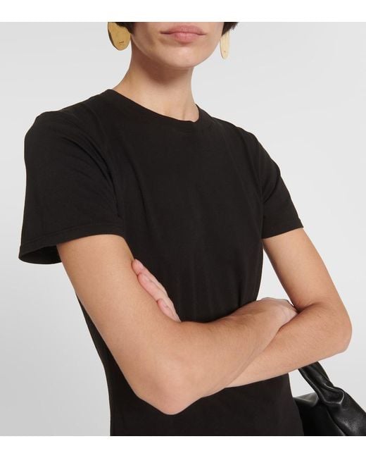 Nili Lotan Black Mariela Cotton Jersey T-Shirt