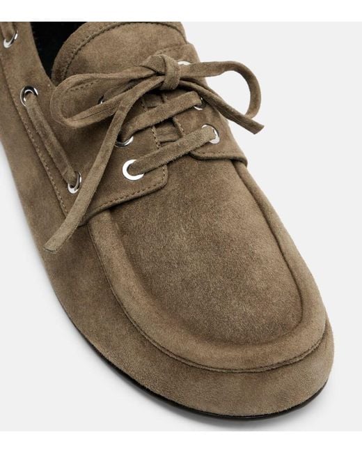 Proenza Schouler Brown Deck Suede Loafers