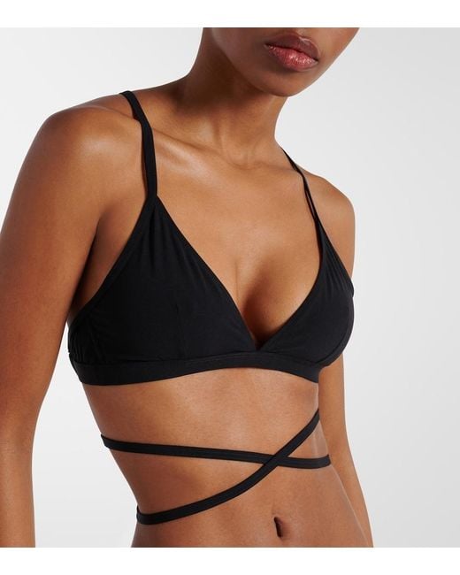 Isabel Marant Black Solange Bikini Top