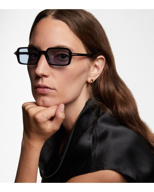 Fendi Blue Eckige Sonnenbrille Selleria