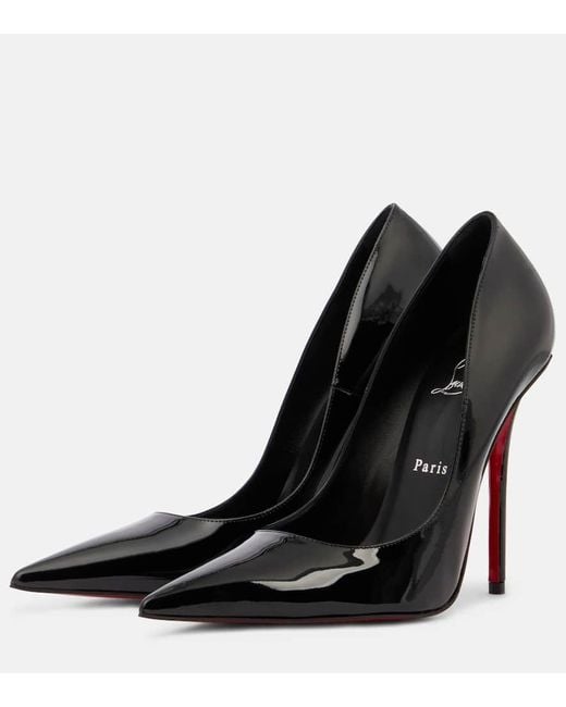 Christian Louboutin Black Miss Z 120 Patent Leather Pumps