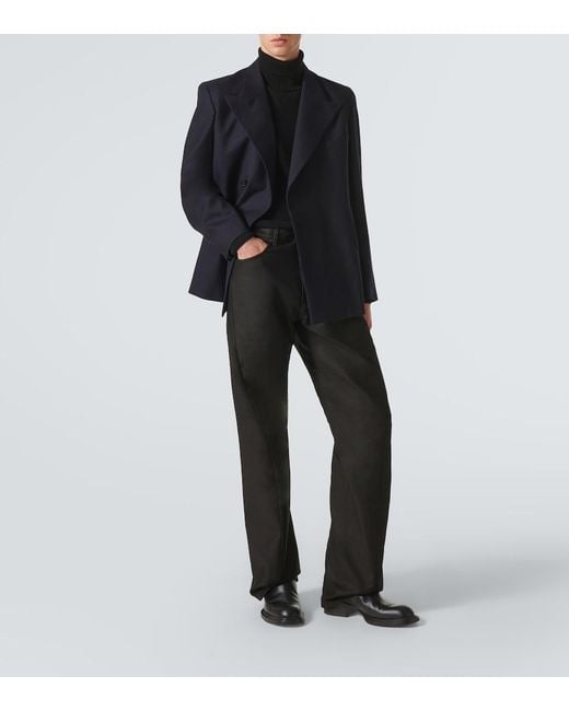 Maison Margiela Black Cotton Straight Pants for men