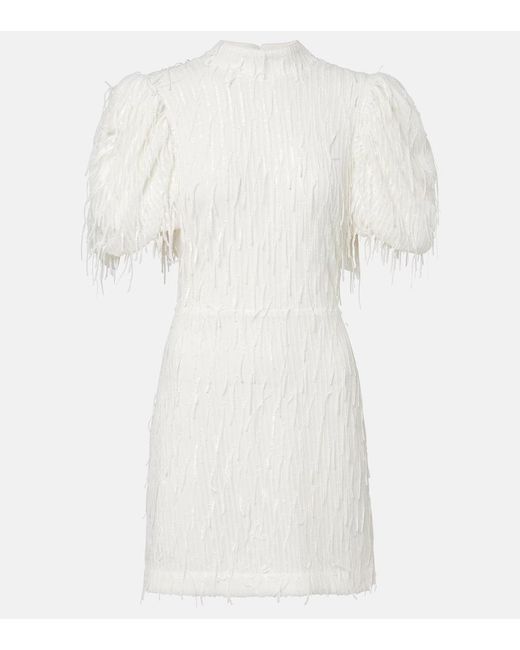 Robe De Mariee A Sequins ROTATE BIRGER CHRISTENSEN en coloris White