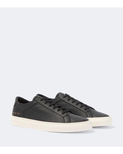 Common Projects Black Achilles Leather Sneakers for men
