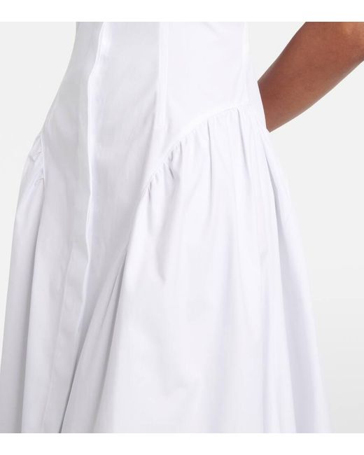 Sportmax White Hemdblusenkleid Fabiana Aus Baumwolle