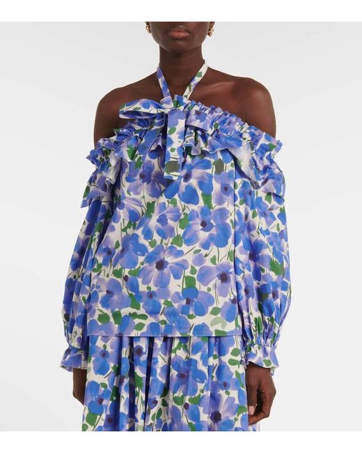 Top di Carolina Herrera in Blue