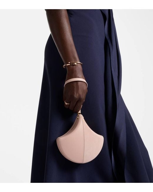 Pochette Gingko En Cuir Et Daim BVLGARI en coloris Pink