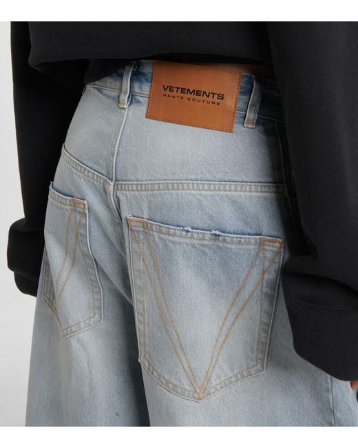 Jean Wide Oversize Vetements en coloris Blue