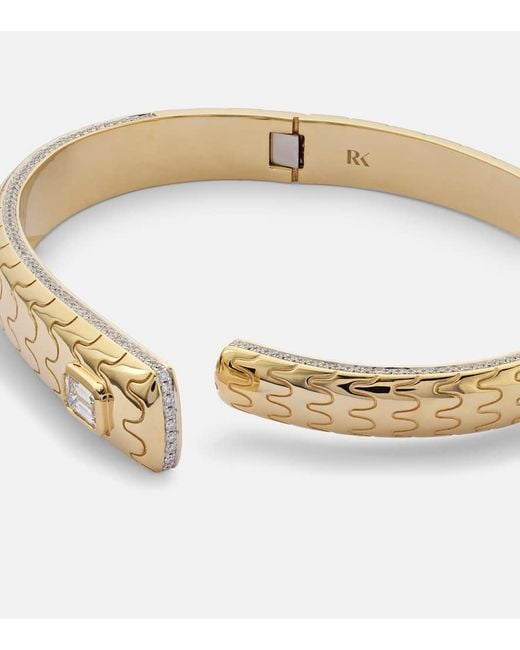 Rainbow K Metallic Prestige 18Kt Bangle With Diamonds