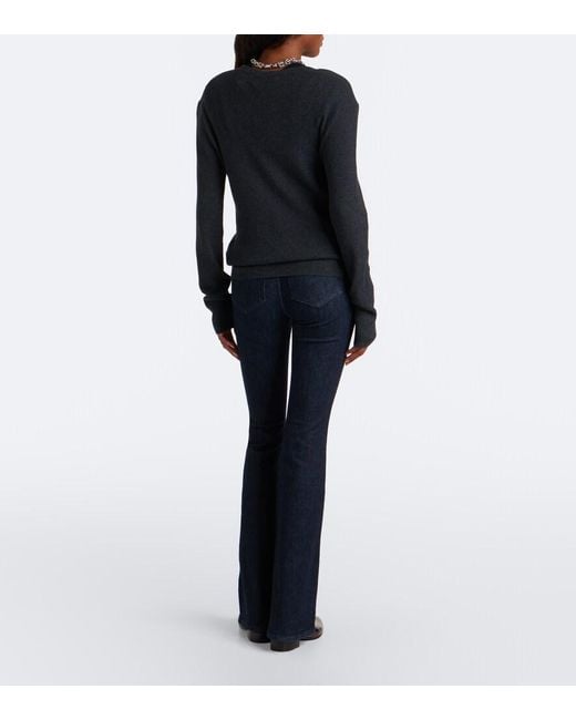 Veronica Beard Blue Beverly Flared Jeans