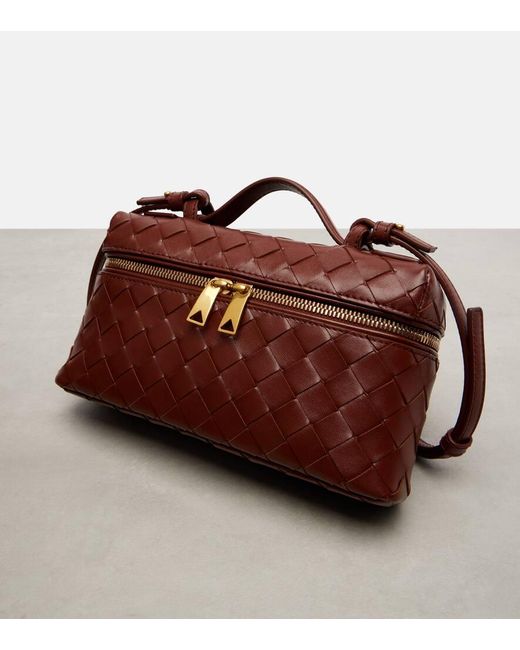 Bottega Veneta Red Schultertasche Bang Bang Aus Leder