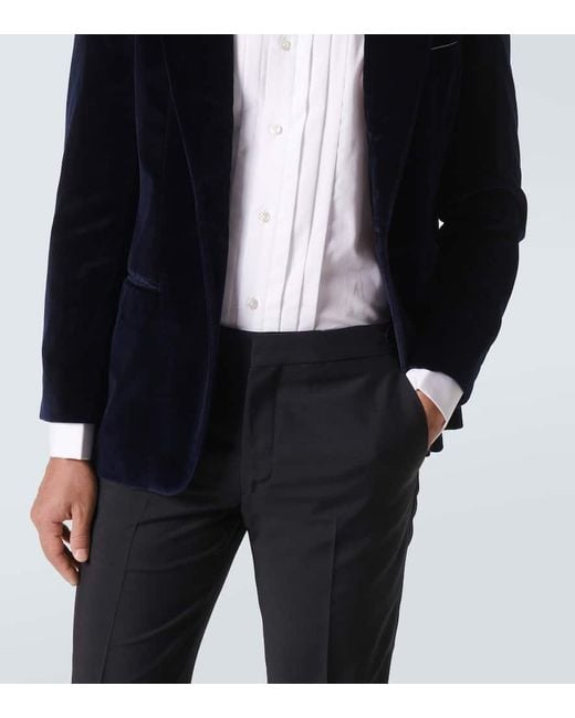 Camisa De Esmoquin Plisada De Algodon Rubinacci de hombre de color White