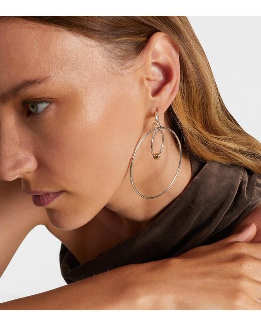 Spinelli Kilcollin White Echo Sterling And 18Kt Hoop Earrings