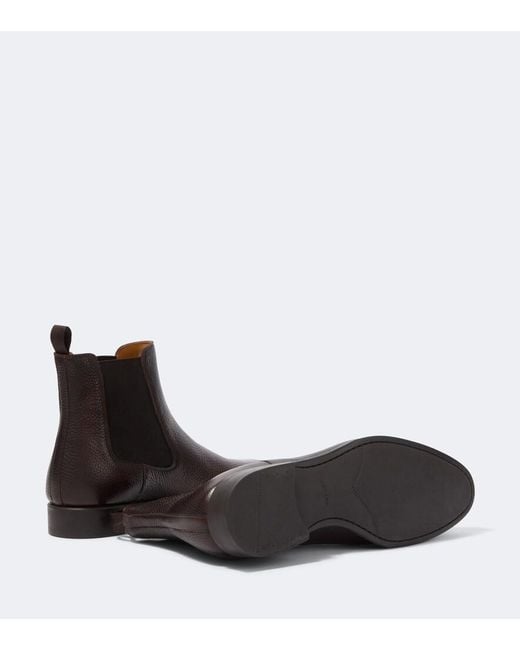Magnanni Shoes Brown Madison Leather Chelsea Boots for men