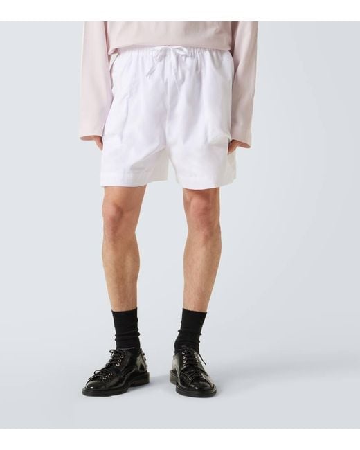 Simone Rocha Cargo-Shorts Aus Baumwolle in White für Herren