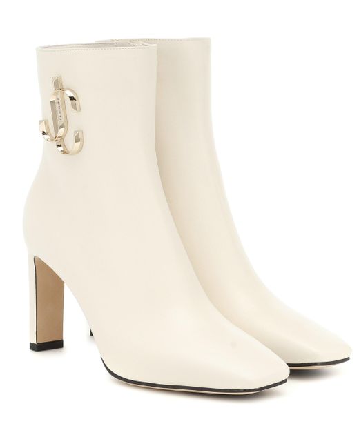 jimmy choo white booties