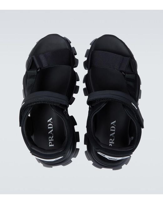 Prada Blue Cloudbust Thunder Sandals for men