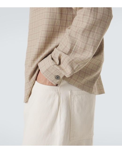 FRAME Natural Plaid Shirt for men