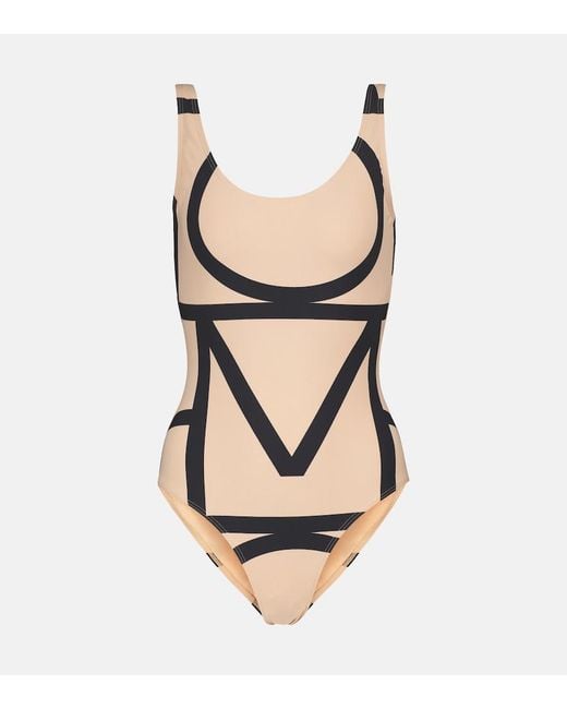 Totême Natural Logo Swimsuit