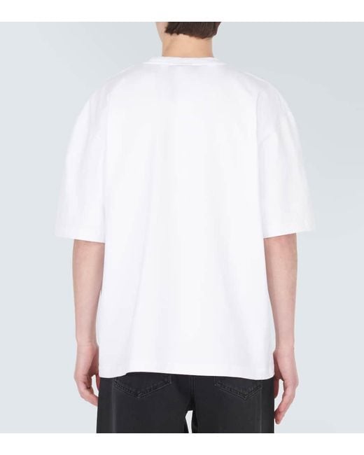 Jacquemus Bedrucktes T-Shirt Cuadro aus Baumwoll-Jersey in White für Herren
